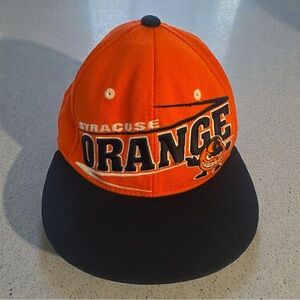 Vintage 90s Syracuse Orange Snapback Zephyr The Z Hat Otto Mascot Wool Blend